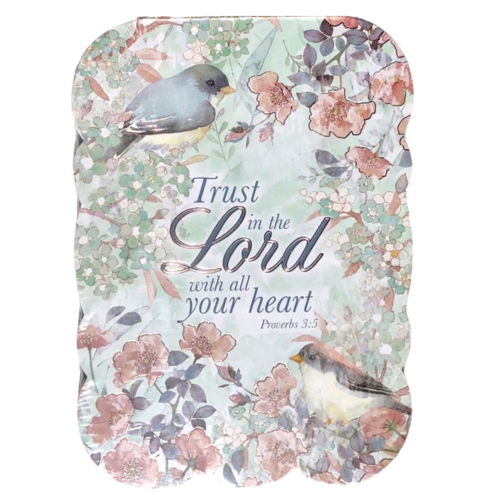 Punch Studio Bird Garden Die Cut Embellished Notepad with Scripture (66839)